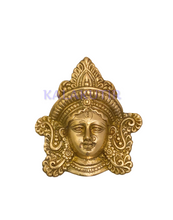 Load image into Gallery viewer, Brass-Wall-Hanging-Indian-Goddess-Durga-Mask-Front-View-2
